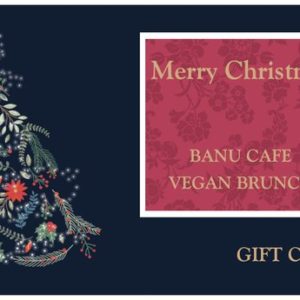 Brunch gift card (physical card) (Christmas theme)