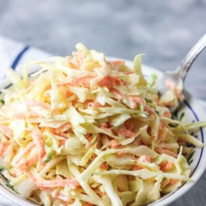 Coleslaw salad with vegan mayonnaise (G,V)