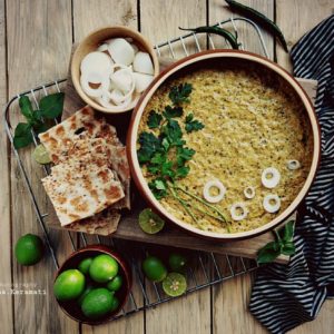Käshk bademjan (Mashed eggplant dip) (G, V)