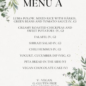 Banu menu A (per guest)